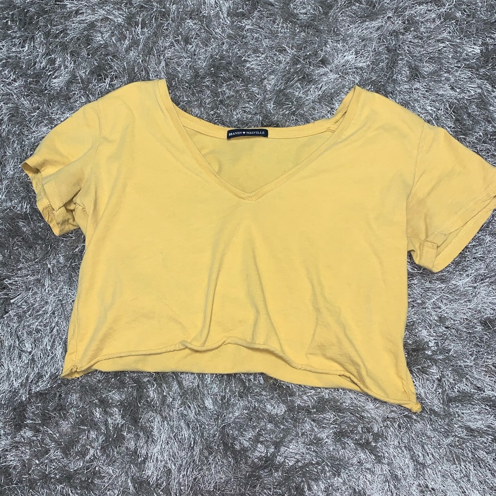 Yellow Crop top